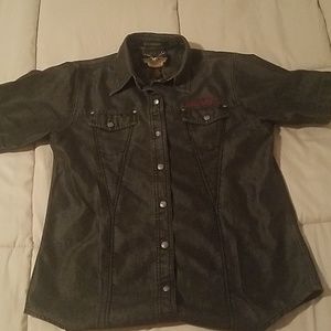 Harley Davidson snap front shirt
